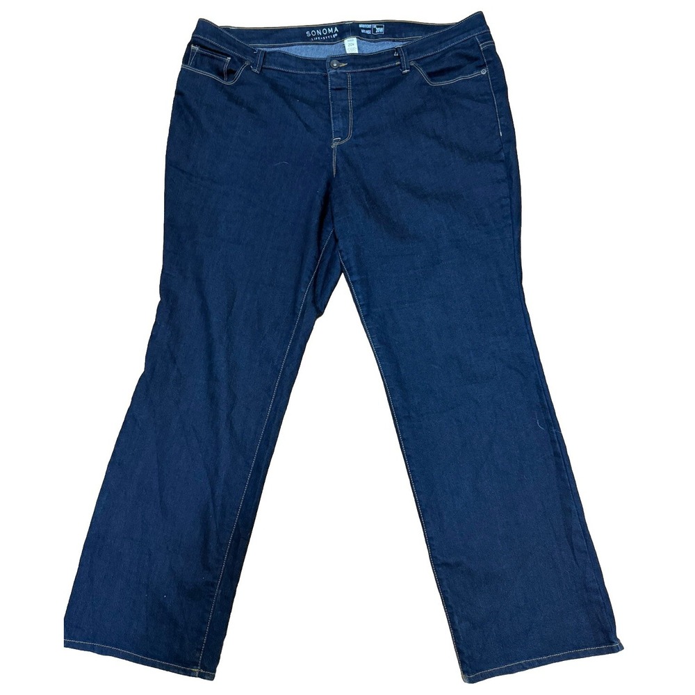 Sonoma Life Style Size 20W Women's‎ Jeans Bootcut Stretch EUC Sporty Western